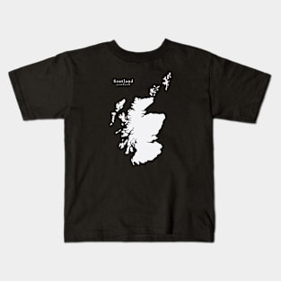 Scotland Map Kids T-Shirt